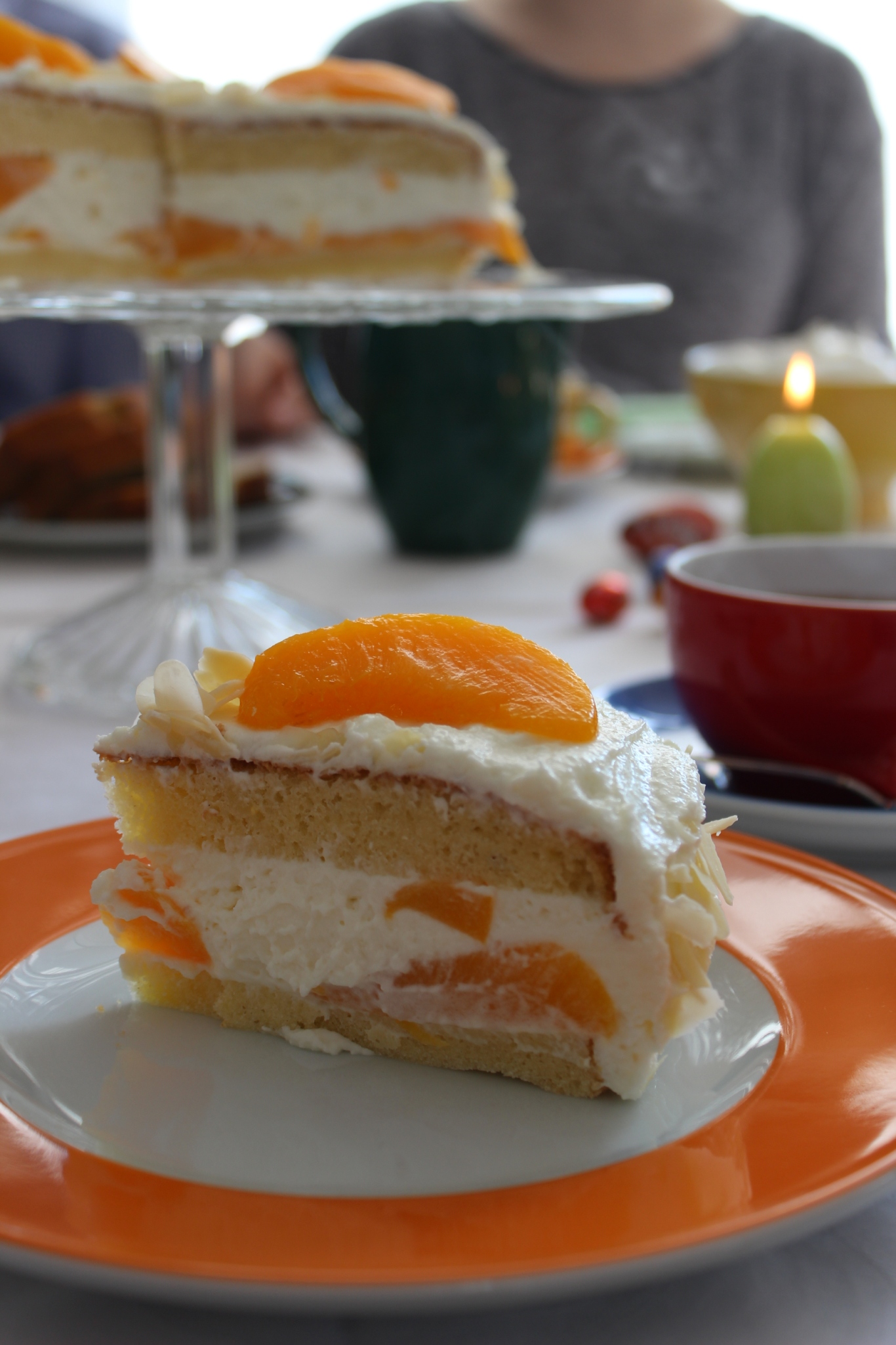Pfirsich-Quark-Torte – Eine Rolle Gurkensushi
